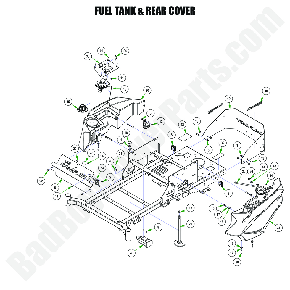2024 MZ Rambler - Fuel Tank & Rear Cover
